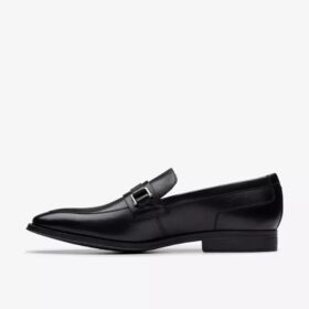 Ανδρικά μαύρα δερμάτινα Loafers Paulton Lo Ανδρικά μαύρα δερμάτινα Loafers Paulton Lo