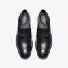 Ανδρικά μαύρα δερμάτινα Loafers Paulton Lo