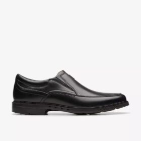 Ανδρικά μαύρα δερμάτινα Loafers Un Kendric Go | Clark’s