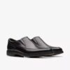 Ανδρικά μαύρα δερμάτινα Loafers Un Kendric Go | Clark’s