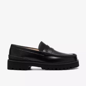 Ανδρικά μαύρα δερμάτινα Loafers Yukoner Penny Ανδρικά μαύρα δερμάτινα Loafers Yukoner Penny