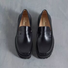 Ανδρικά μαύρα δερμάτινα Loafers Yukoner Penny Ανδρικά μαύρα δερμάτινα Loafers Yukoner Penny