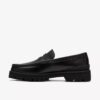 Ανδρικά μαύρα δερμάτινα Loafers Yukoner Penny