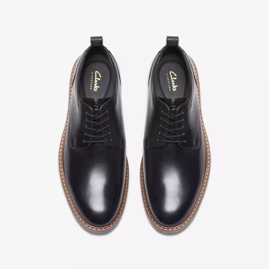 Ανδρικά μαύρα δερμάτινα Oxford Παπούτσια Aldwin Lace Ανδρικά μαύρα δερμάτινα Oxford Παπούτσια Aldwin Lace