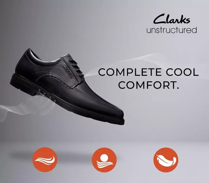 Ανδρικά μαύρα δερμάτινα Oxford Παπούτσια Kendric Way | Clark’s Ανδρικά μαύρα δερμάτινα Oxford Παπούτσια Kendric Way | Clark’s