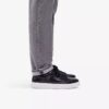 Ανδρικά μαύρα δερμάτινα Sneakers Goswell Tie Ανδρικά μαύρα δερμάτινα Sneakers Goswell Tie