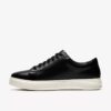 Ανδρικά μαύρα δερμάτινα Sneakers Goswell Tie Ανδρικά μαύρα δερμάτινα Sneakers Goswell Tie