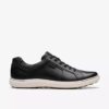 Ανδρικά μαύρα δερμάτινα Sneakers Mapstone με κορδόνια Ανδρικά μαύρα δερμάτινα Sneakers Mapstone με κορδόνια