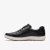 Ανδρικά μαύρα δερμάτινα Sneakers Mapstone με κορδόνια Ανδρικά μαύρα δερμάτινα Sneakers Mapstone με κορδόνια