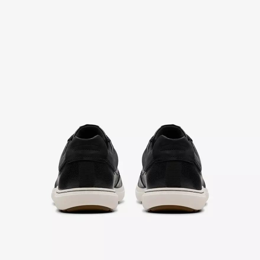 Ανδρικά μαύρα δερμάτινα Sneakers Mapstone με κορδόνια Ανδρικά μαύρα δερμάτινα Sneakers Mapstone με κορδόνια