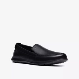 Ανδρικά μαύρα Loafers Flexway Step με λεία επιφάνεια Ανδρικά μαύρα Loafers Flexway Step με λεία επιφάνεια