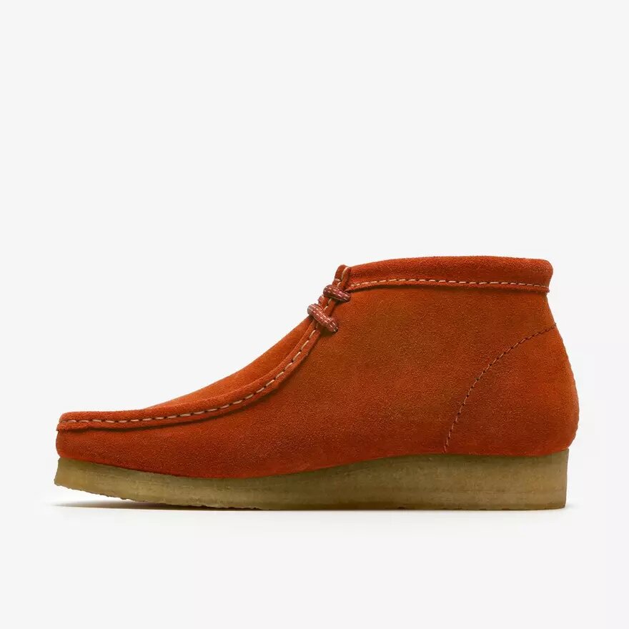 Ανδρικά μποτάκια Wallabee από πορτοκαλί σουέτ Wallabees Ανδρικά μποτάκια Wallabee από πορτοκαλί σουέτ Wallabees