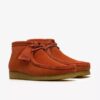 Ανδρικά μποτάκια Wallabee από πορτοκαλί σουέτ Wallabees Ανδρικά μποτάκια Wallabee από πορτοκαλί σουέτ Wallabees