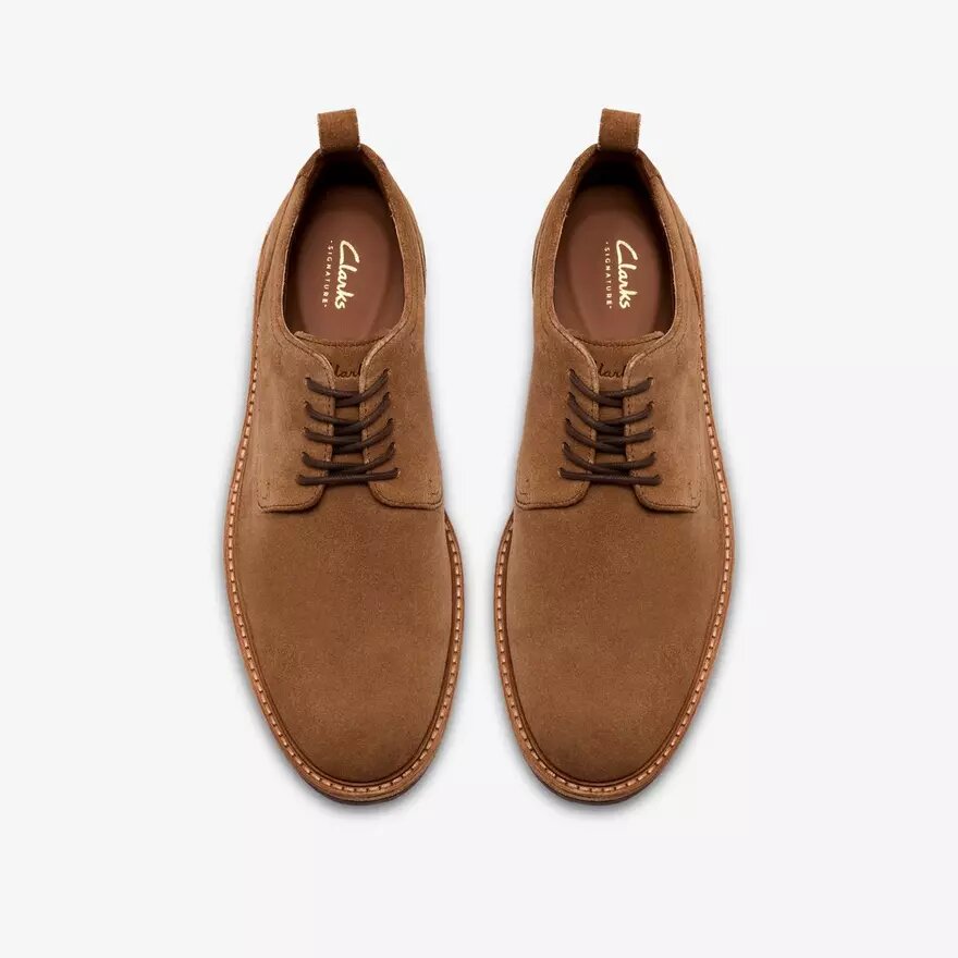 Ανδρικά Oxford Παπούτσια Aldwin Lace από καφέ σουέτ Ανδρικά Oxford Παπούτσια Aldwin Lace από καφέ σουέτ