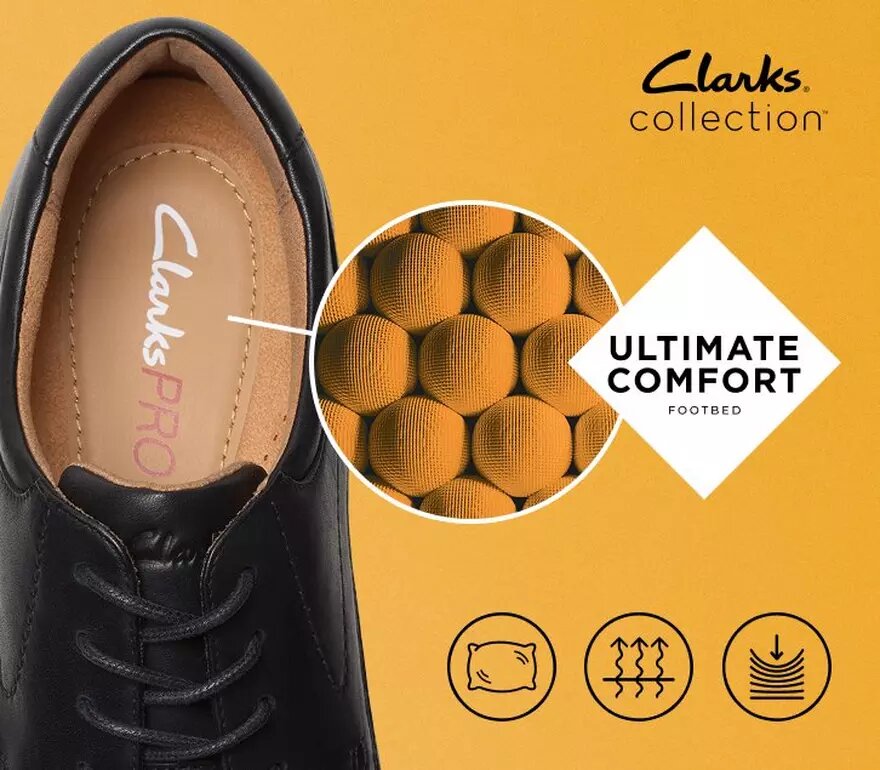 Ανδρικά Eldredge Plain Black Leather Oxford Παπούτσια | Clark’s Ανδρικά Eldredge Plain Black Leather Oxford Παπούτσια | Clark’s