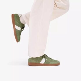 Ανδρικά πάνινα Sneakers από πράσινο σουέτ