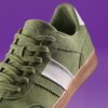 Ανδρικά πάνινα Sneakers από πράσινο σουέτ