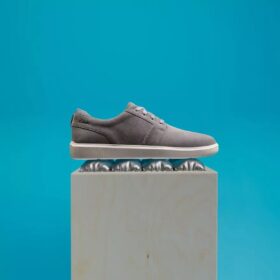Ανδρικά πάνινα Sneakers Brodin Seam από γκρι σουέτ Ανδρικά πάνινα Sneakers Brodin Seam από γκρι σουέτ