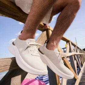 Ανδρικά πάνινα Sneakers Solevana σε αποχρώσεις του λευκού Ανδρικά πάνινα Sneakers Solevana σε αποχρώσεις του λευκού