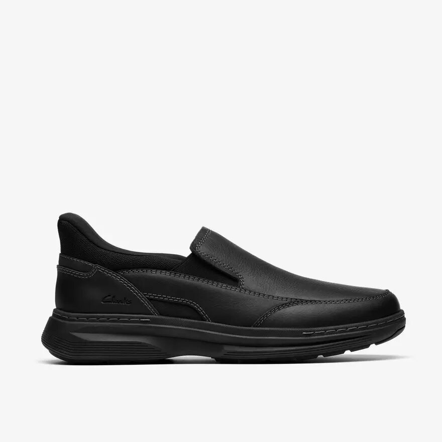 Ανδρικά παπούτσια Craftwell Step μαύρα, με φινίρισμα Tumbled, χωρίς κορδόνια, Slip-ons Ανδρικά παπούτσια Craftwell Step μαύρα, με φινίρισμα Tumbled, χωρίς κορδόνια, Slip-ons