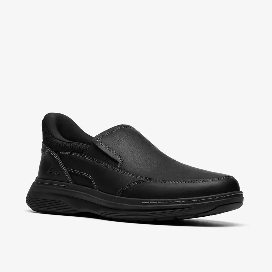 Ανδρικά παπούτσια Craftwell Step μαύρα, με φινίρισμα Tumbled, χωρίς κορδόνια, Slip-ons Ανδρικά παπούτσια Craftwell Step μαύρα, με φινίρισμα Tumbled, χωρίς κορδόνια, Slip-ons