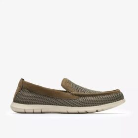 Ανδρικά πλεκτά Slip-ons Flexway Step σε χρώμα ελιάς Ανδρικά πλεκτά Slip-ons Flexway Step σε χρώμα ελιάς