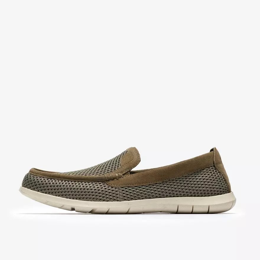 Ανδρικά πλεκτά Slip-ons Flexway Step σε χρώμα ελιάς Ανδρικά πλεκτά Slip-ons Flexway Step σε χρώμα ελιάς