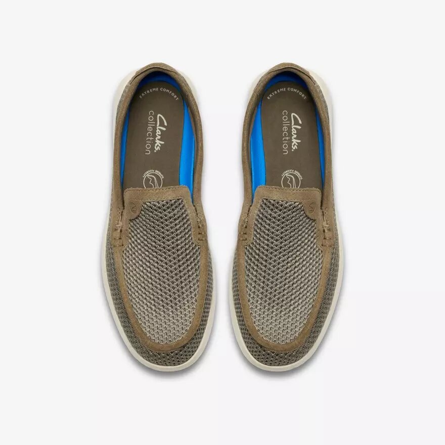 Ανδρικά πλεκτά Slip-ons Flexway Step σε χρώμα ελιάς Ανδρικά πλεκτά Slip-ons Flexway Step σε χρώμα ελιάς