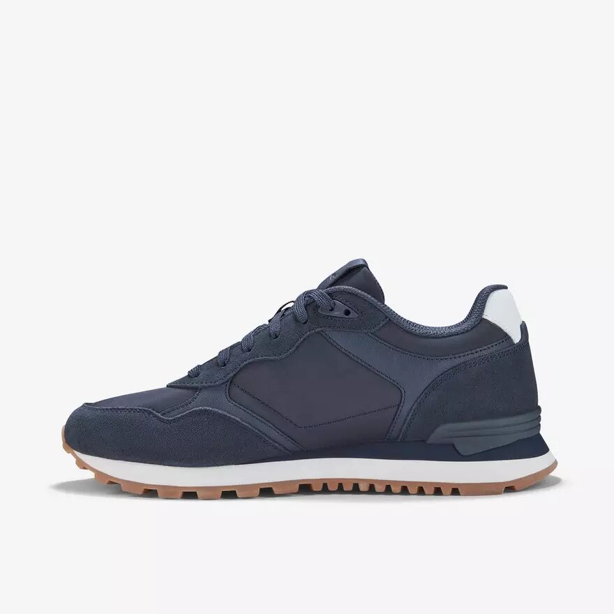 Ανδρικά Sneakers Molland Go Navy με συνδυασμό υλικών Ανδρικά Sneakers Molland Go Navy με συνδυασμό υλικών