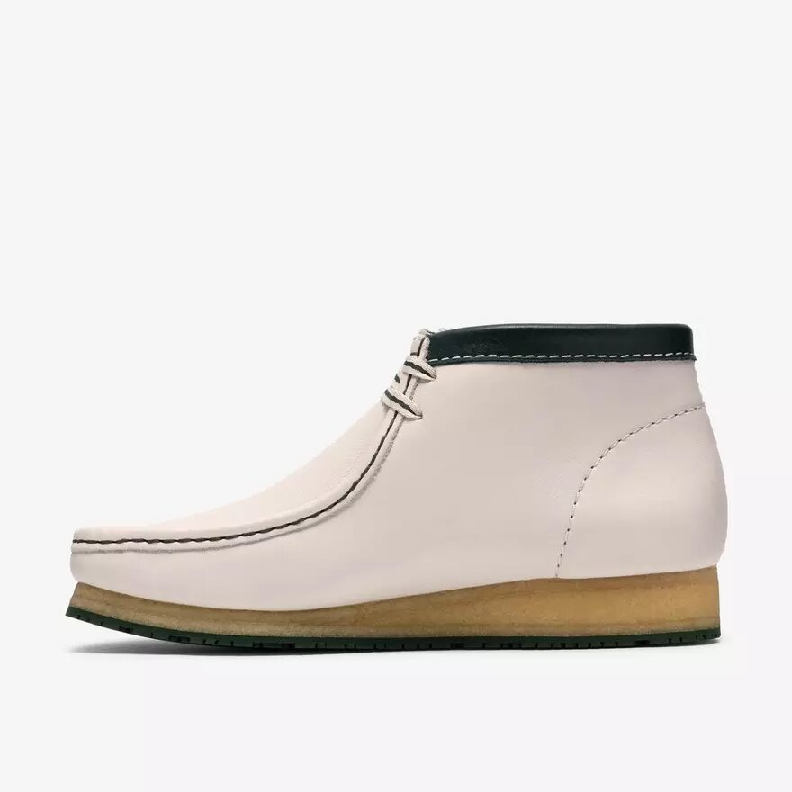 Ανδρικά Walla Boot Rb Λευκά Δερμάτινα Wallabees Ανδρικά Walla Boot Rb Λευκά Δερμάτινα Wallabees