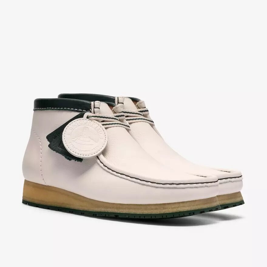 Ανδρικά Walla Boot Rb Λευκά Δερμάτινα Wallabees Ανδρικά Walla Boot Rb Λευκά Δερμάτινα Wallabees