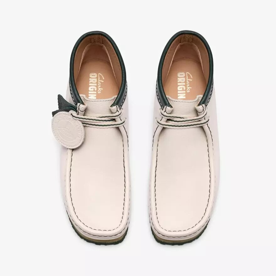 Ανδρικά Walla Boot Rb Λευκά Δερμάτινα Wallabees Ανδρικά Walla Boot Rb Λευκά Δερμάτινα Wallabees
