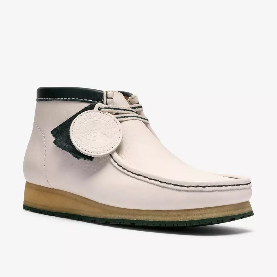 Ανδρικά Walla Boot Rb Λευκά Δερμάτινα Wallabees Ανδρικά Walla Boot Rb Λευκά Δερμάτινα Wallabees