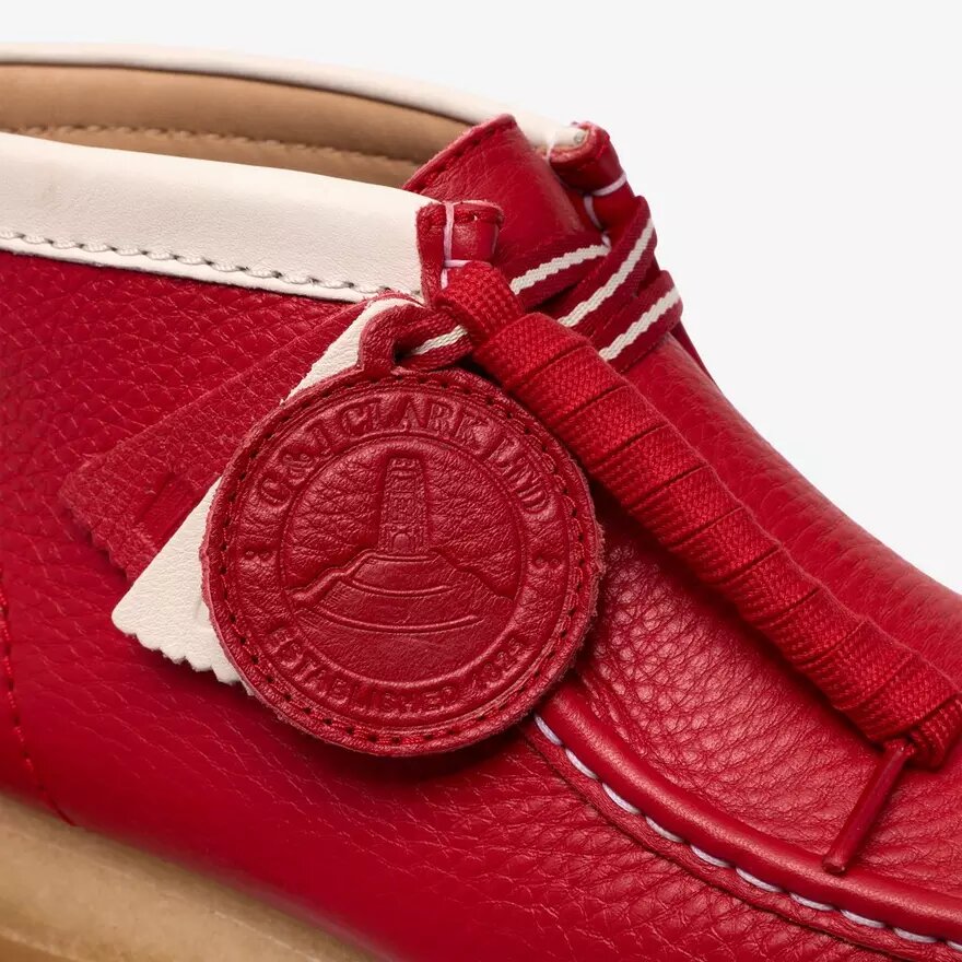 Ανδρικά Walla Boot Rb Wallabees από κόκκινο δέρμα Ανδρικά Walla Boot Rb Wallabees από κόκκινο δέρμα