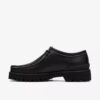 Ανδρικά Walla Yukoner Wallabees από μαύρο δέρμα Ανδρικά Walla Yukoner Wallabees από μαύρο δέρμα