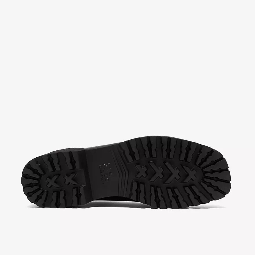 Ανδρικά Walla Yukoner Wallabees από μαύρο δέρμα Ανδρικά Walla Yukoner Wallabees από μαύρο δέρμα
