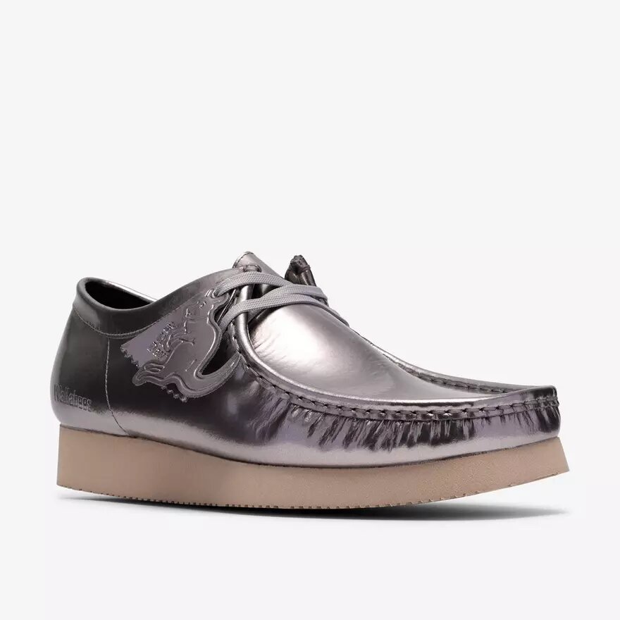 Ανδρικά Wallabee 2604 Wallabees από ασημί λουστρίνι Ανδρικά Wallabee 2604 Wallabees από ασημί λουστρίνι
