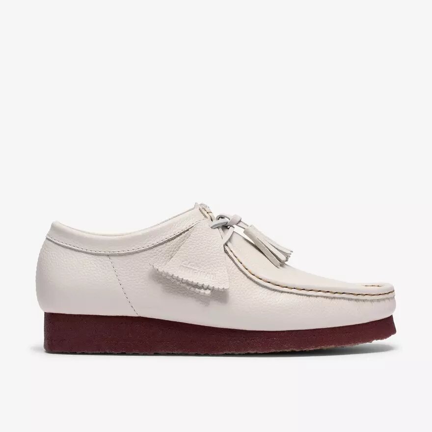 Ανδρικά Wallabee από λευκό δέρμα Ανδρικά Wallabee από λευκό δέρμα