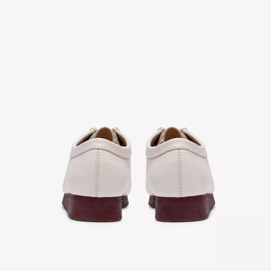 Ανδρικά Wallabee από λευκό δέρμα Ανδρικά Wallabee από λευκό δέρμα
