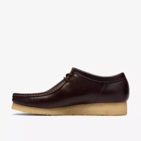Ανδρικά Wallabee από σκούρο καφέ δέρμα Wallabees