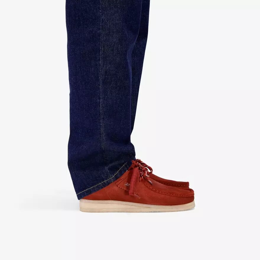 Ανδρικά Wallabee από βαθύ κόκκινο σουέτ Ανδρικά Wallabee από βαθύ κόκκινο σουέτ