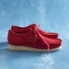 Ανδρικά Wallabee από βαθύ κόκκινο σουέτ Ανδρικά Wallabee από βαθύ κόκκινο σουέτ