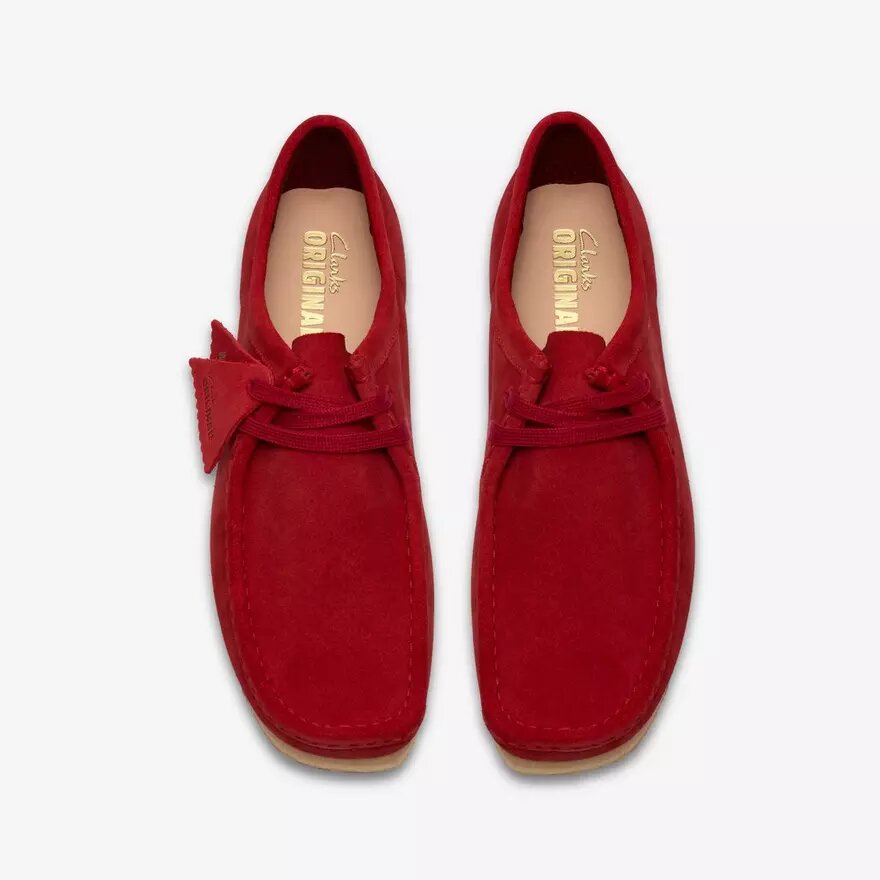 Ανδρικά Wallabee από βαθύ κόκκινο σουέτ Ανδρικά Wallabee από βαθύ κόκκινο σουέτ