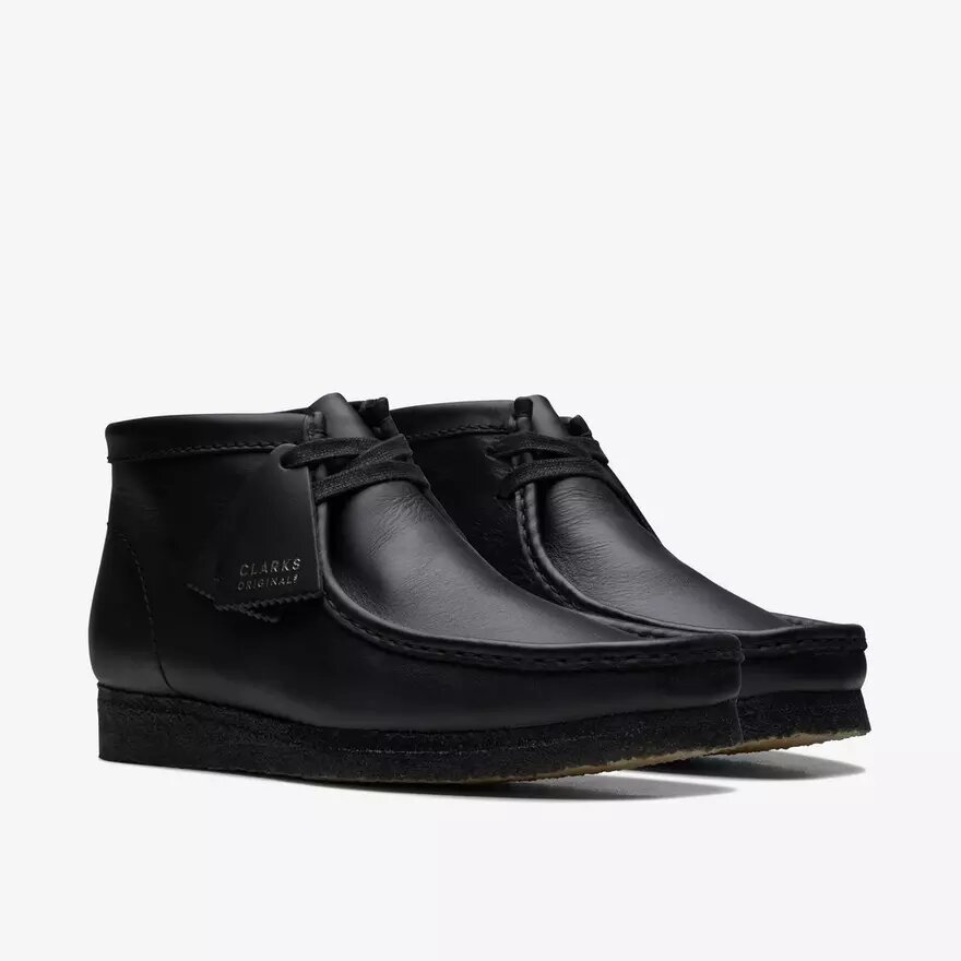 Ανδρικές μπότες Wallabee™ από μαύρο δέρμα Ανδρικές μπότες Wallabee™ από μαύρο δέρμα