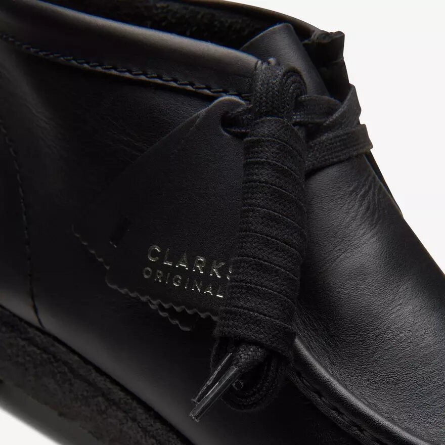 Ανδρικές μπότες Wallabee™ από μαύρο δέρμα Ανδρικές μπότες Wallabee™ από μαύρο δέρμα