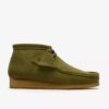 Ανδρική μπότα Wallabee από πράσινο σουέτ Wallabees