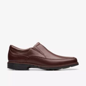 Ανδρικό δερμάτινο loafer Un Kendric Go σε χρώμα μαόνι | Clark’s