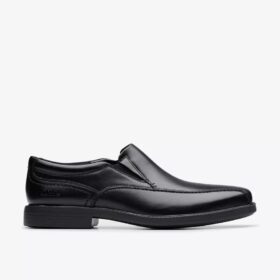 Ανδρικό δερμάτινο Loafers Dresslite Step σε μαύρο χρώμα