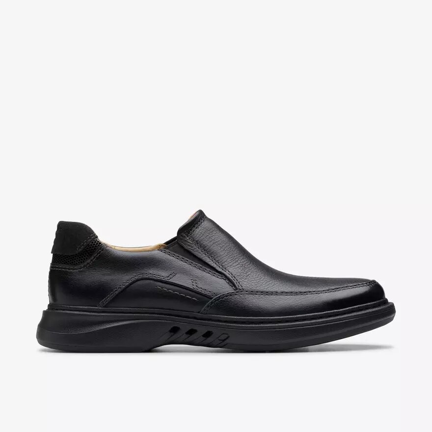 Ανδρικό μαύρο δερμάτινο loafer Un Briley Step | clarks Ανδρικό μαύρο δερμάτινο loafer Un Briley Step | clarks