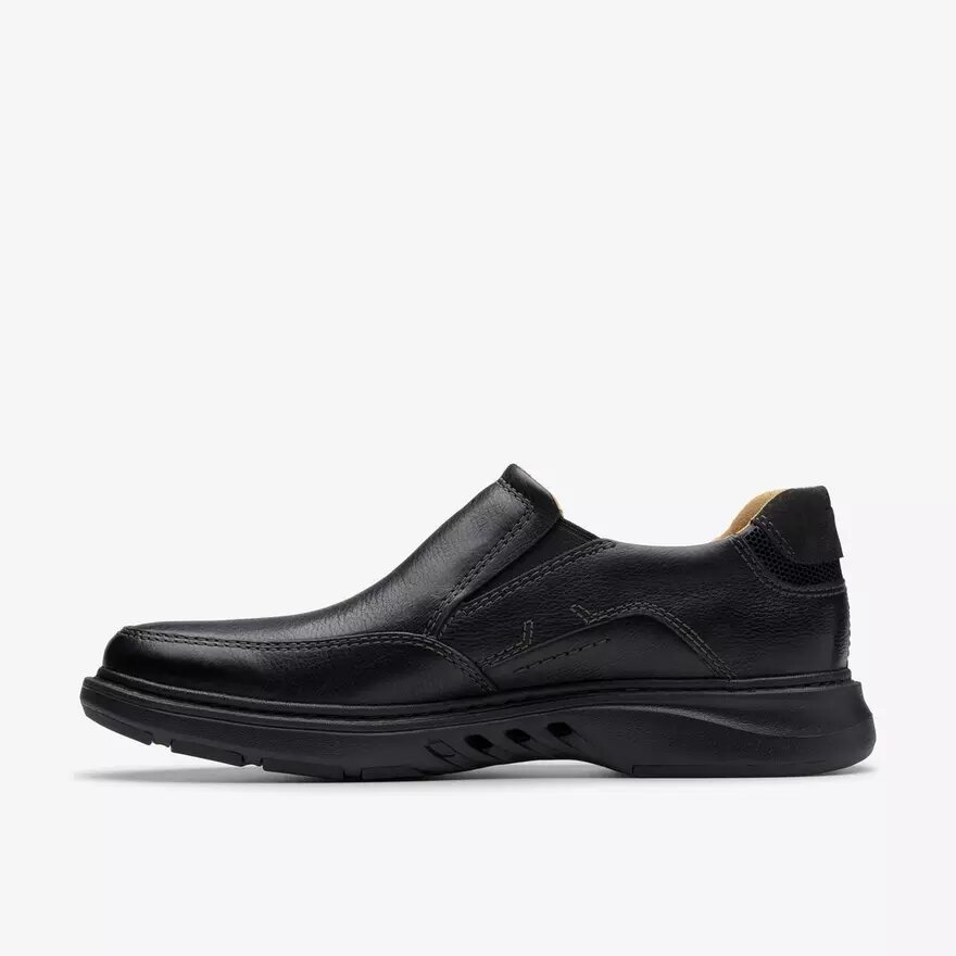 Ανδρικό μαύρο δερμάτινο loafer Un Briley Step | clarks Ανδρικό μαύρο δερμάτινο loafer Un Briley Step | clarks